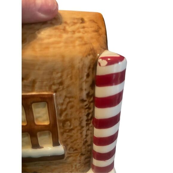 Sleigh Bell Bistro Home Decor Multicolor Ceramic Gingerbread House Container - Picture 4 of 14